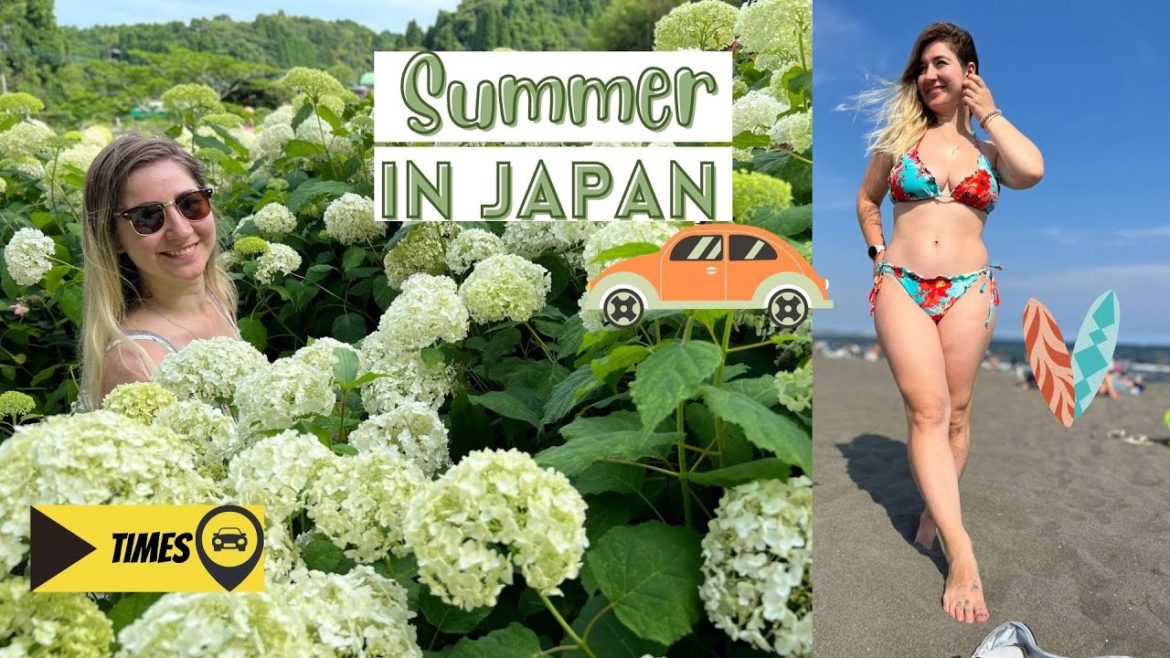 I drove to Hydrangea farm and biggest surfing beach in Chiba |Japan