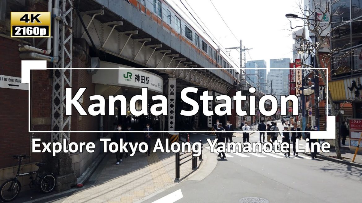 [4K] Japan - Explore Tokyo Along JR Yamanote Line: Walking to Kanda Station