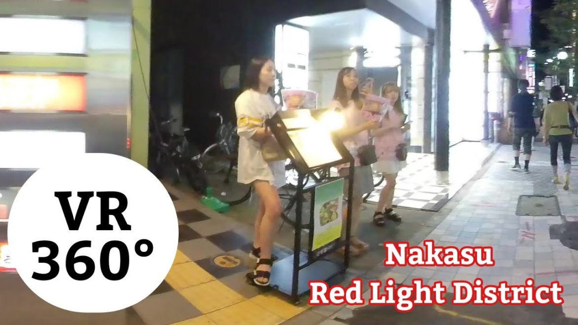 VR Walk Japan - "Nakasu" Fukuoka - 360° Walking Tour - 3D Tourism