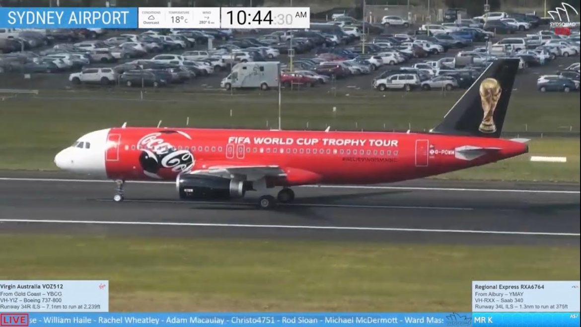🔴 LIVE Plane Spotting 🔴 FIFA World Cup A320 🔴 Sydney Airport + ATC w/ Kurt 🔴 29/8/22 SydSquad SYD 🔴