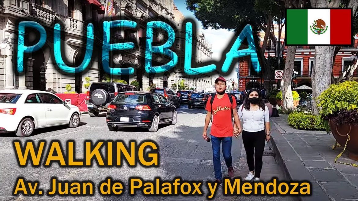 Walking Puebla City Centro | Av. Juan de Palafox y Mendoza | PUEBLA MEXICO [4K]