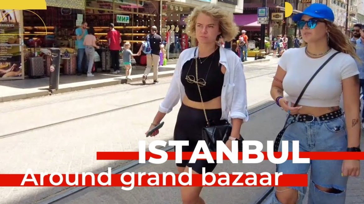 İstanbul travel: Istanbul 2022 Fake Market-Grand BazaarAugust Walking Tour|4k UHD 60fps