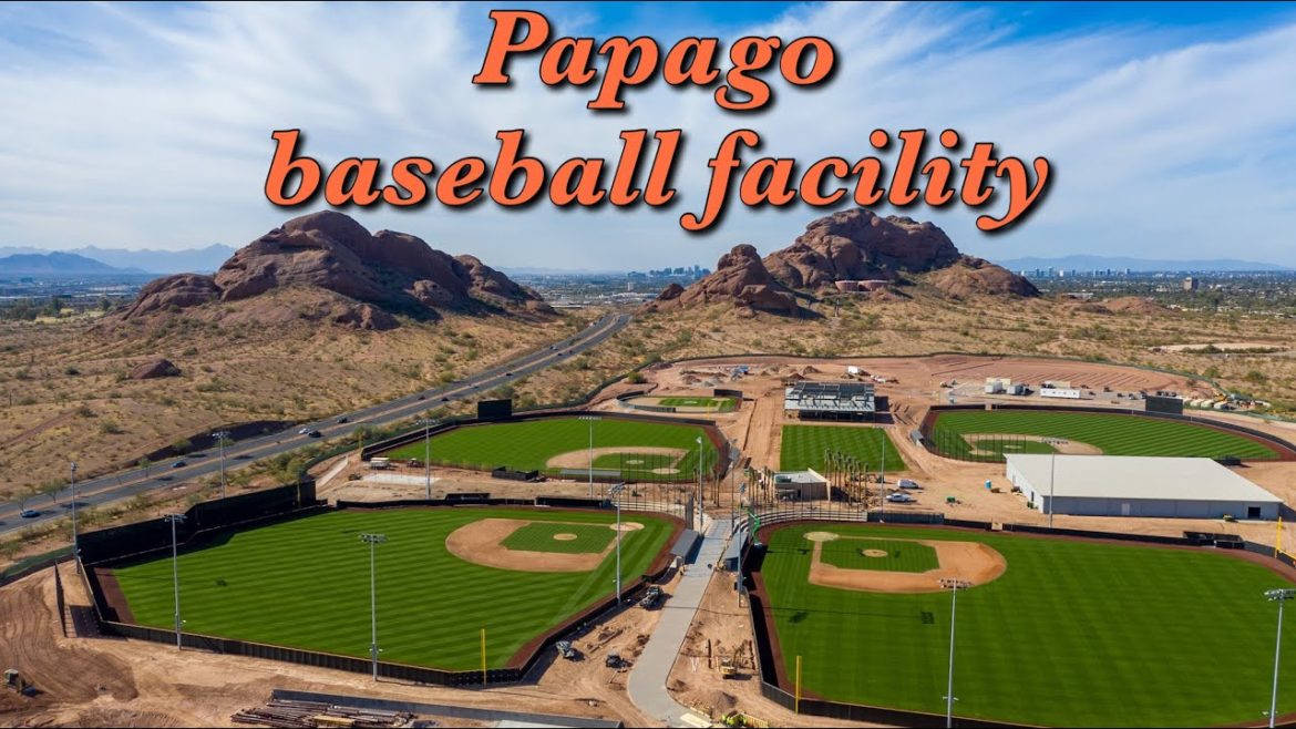 Papago Park Baseball Facility Scottsdale Drone Tour (4K)