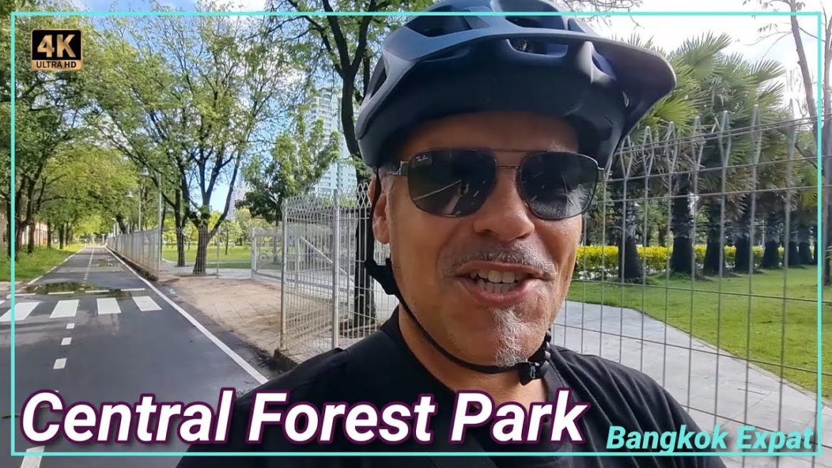 Bangkok Best Bicycle Park - Benjakitti Forest Park Early Morning Ride 🇹🇭 Thailand [4K]