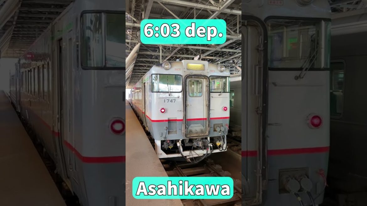 Travel from Asahikawa to Wakkanai in Hokkaido using Seishun 18 Ticket #shorts