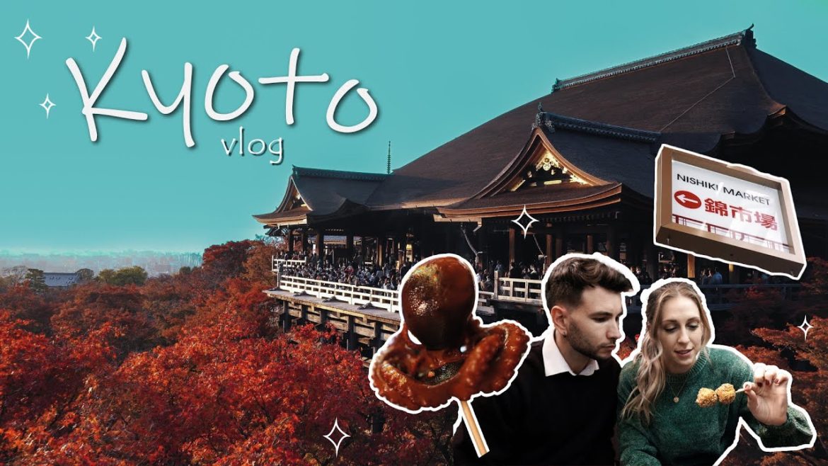 KYOTO'S NISHIKI MARKET + KIYOMIZU-DERA TEMPLE 🍁 | Kyoto in Fall Vlog 4K