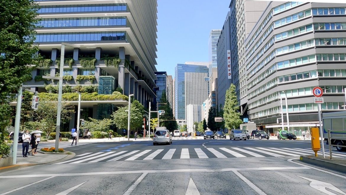 JAPAN ASMR Driving No Talking | 4K GoPro Tokyo City Drive Kyobashi & Hatchobori | POV Travel World