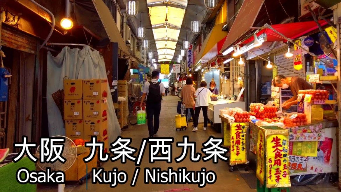 Walking Japan | Osaka Walk through the tunnel from "Nishi-Kujo" to "Kujo".
