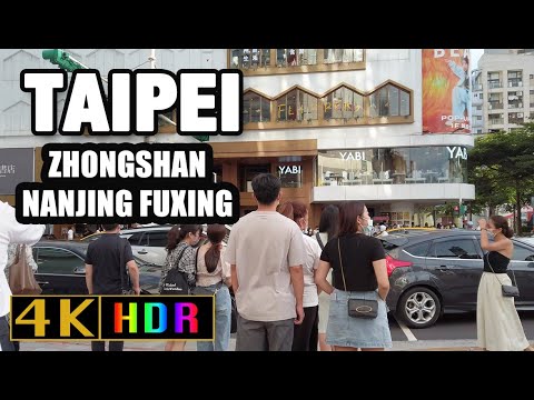 Taipei walk Zhongshan to Nanjing Fuxing August 26 Taiwan 2022 – 【4K】 Taipei walk Zhongshan to Nanjing Fuxing August 26 Taiwan 2022 - 【4K】