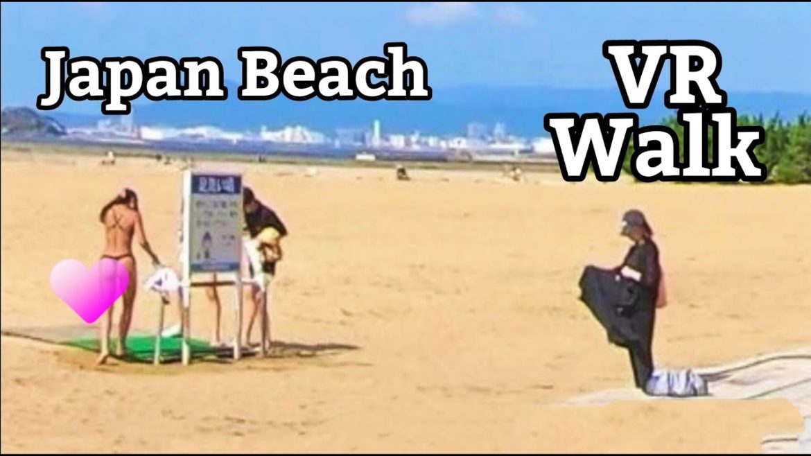VR Walk - Japan Beach - Walking Tour - 3D Tourism