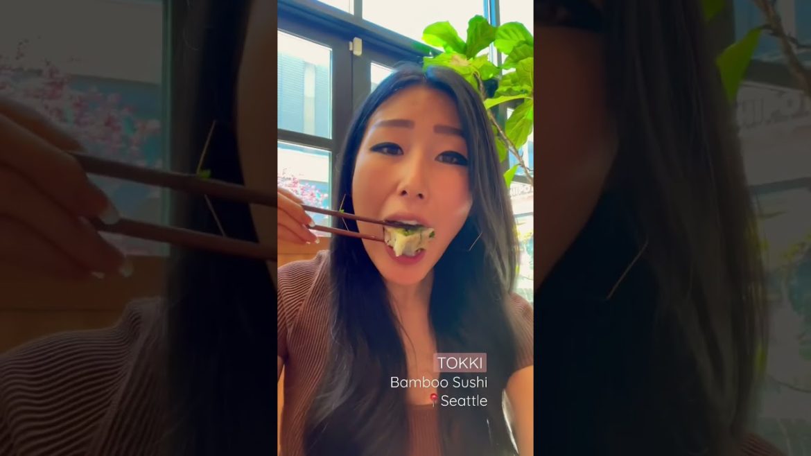 Eat Sushi Rolls in One Bite Eat Sushi Rolls in One Bite