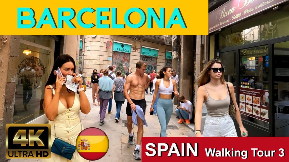 🇪🇦 BARCELONA, Gothic Quarter, Spain Walking Tour Part 3 4K 60fps UHD