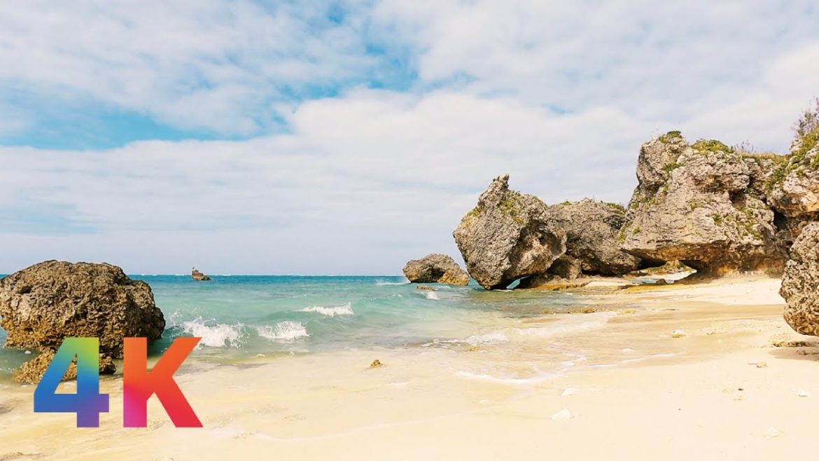 4K HDR 24fps | Blue sea, OKINAWA | ASMR Like a Short Movie