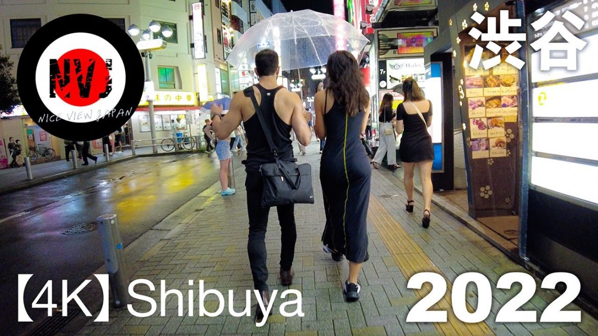 【4K walk shibuya 】夏の夜、雨の渋谷を散歩2022。【 A walk in Shibuya at rainy night　2022.08 】