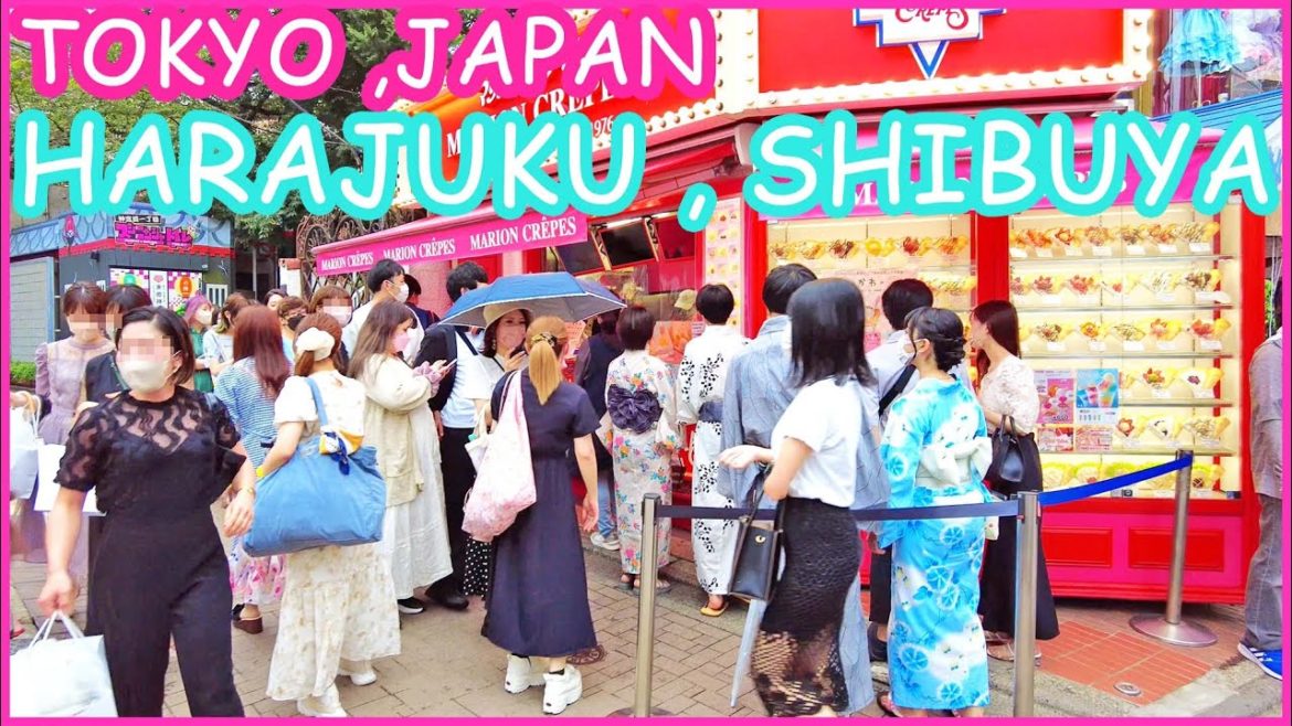 Tokyo walk 4K,Japan - Takeshita street , Cat street , Harajuku walking tour , 竹下通り 原宿 キャットストリート 散歩