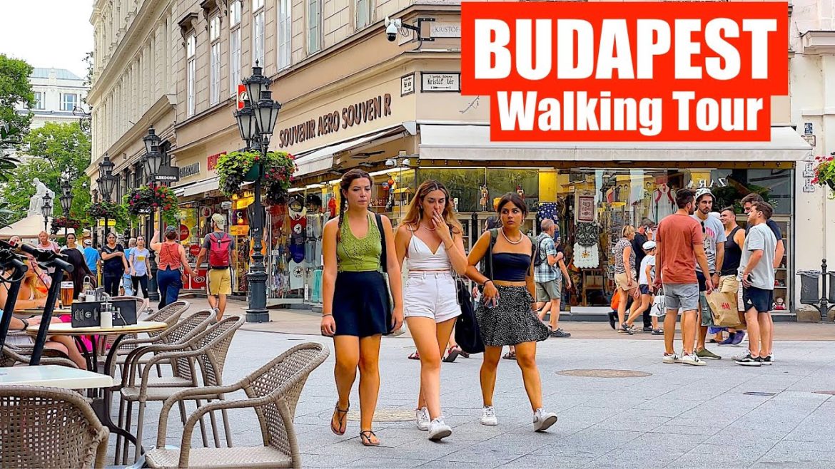 [4K] 🇭🇺 Budapest Hungary Walking Tour - Kristóf Sq. Wesselényi St. Erzsébet Av.