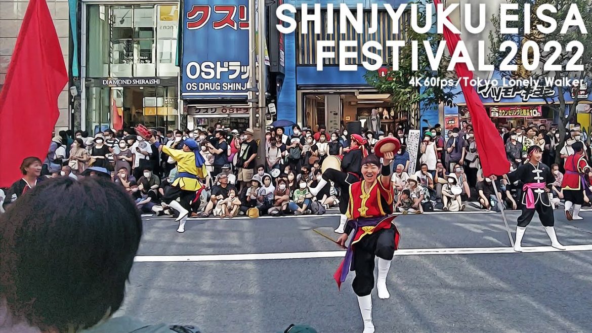 [4K]🇯🇵 新宿エイサーまつり2022 開会式～会場周辺歩き/Shinjyuku Eisa Festival2022④