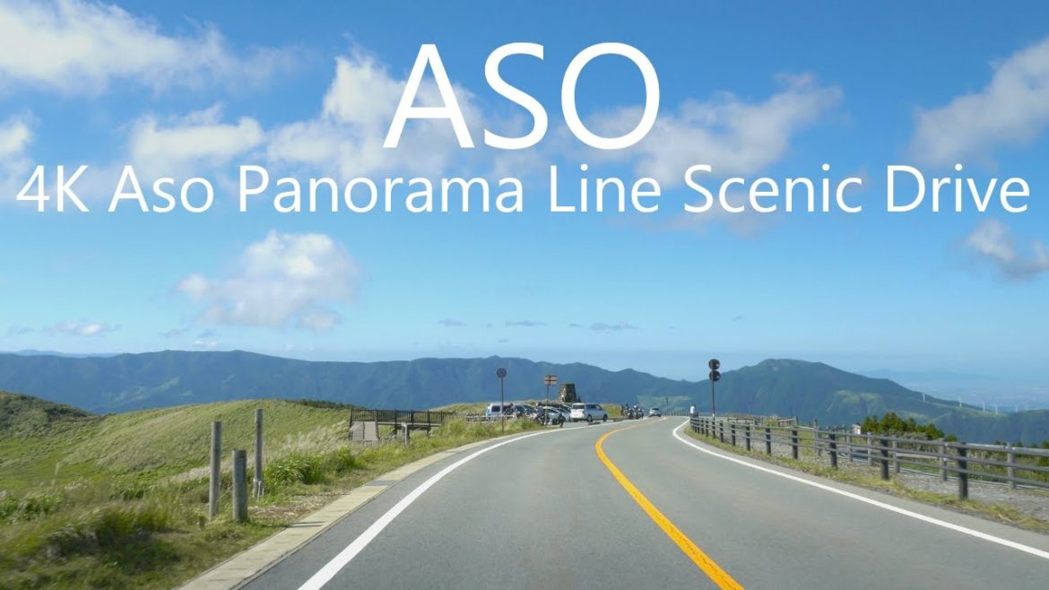 4K Mt. Aso Scenic Drive | Aso Panorama Line to Aso Sanjo Terminal [Remake] / 阿蘇パノラマラインドライブ