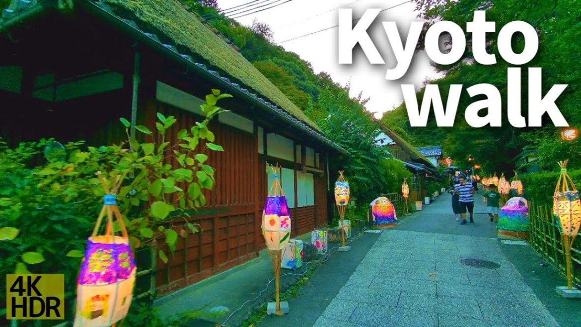 【京都散策】愛宕古道街道灯し 嵐山から古い街並みが残る奥嵯峨へ【4K】