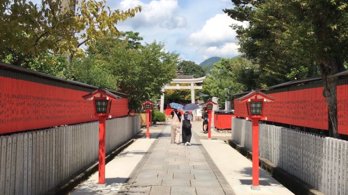 22年8月31日 のんびりと午後の京都を歩く 車折神社,鹿王院,嵯峨嵐山駅  Walk around Kyoto city,Japan vlog