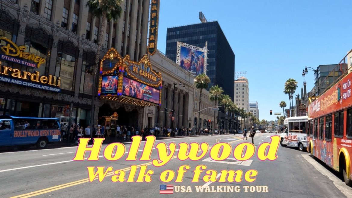 Hollywood Blvd Walk of Fame 4k in Los Angeles, California USA Virtual Walk Tour Hollywood Blvd Walk of Fame 4k in Los Angeles, California USA Virtual Walk Tour