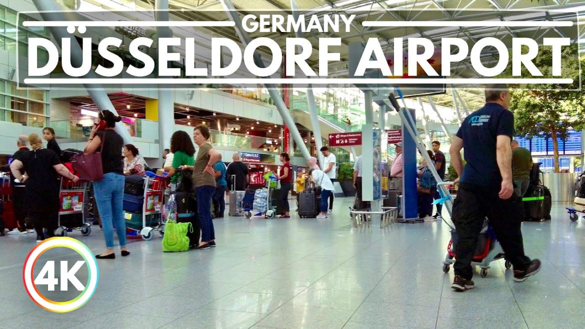 Düsseldorf Airport in Germany, Aug 2022, Busy DUS Airport Walk in Summer – 4K Düsseldorf Airport in Germany, Aug 2022, Busy DUS Airport Walk in Summer - 4K