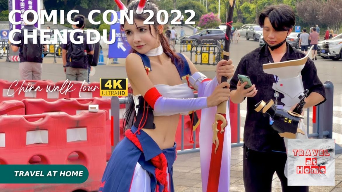 [4KHDR]China 4k walk 2022 | Travel at home Walk in August 2022 Comic Con in Chengdu China