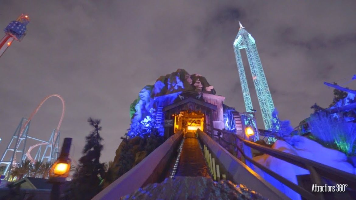 Log Flume Dark Ride Halloween version - Knott's Berry Farm