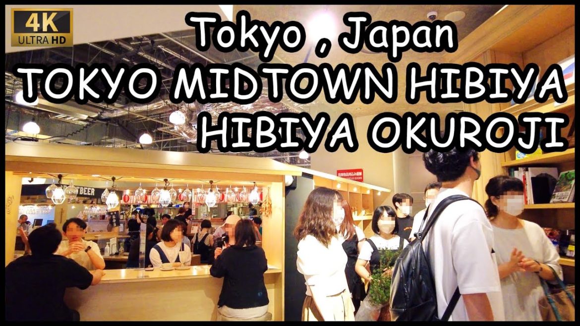 Tokyo walk 4K,Japan - Inside TOKYO MIDTOWN HIBIYA , OKUROJI , walk from Hibiya to Shimbashi , 日比谷 散歩