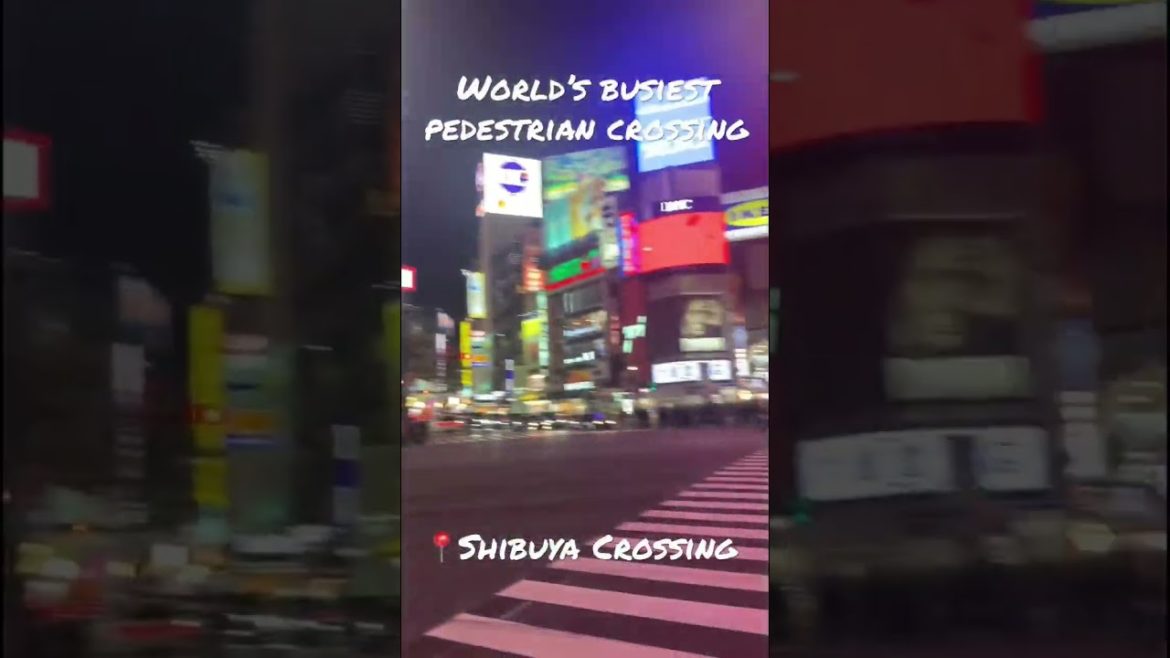 World’s busiest pedestrian crossing | Shibuya crossing #shorts #shibuya