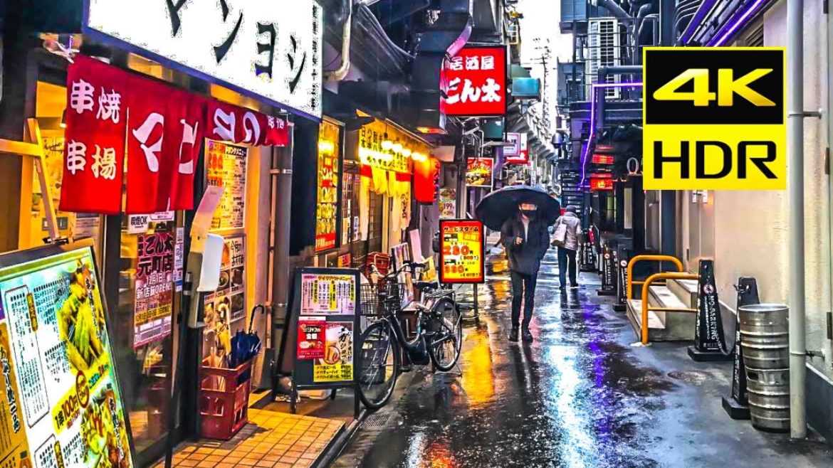 Japan Rain Walk in Sannomiya Station in Kobe 4K Japanese ASMR 三宮 Japan Rain Walk in Sannomiya Station in Kobe 4K Japanese ASMR 三宮