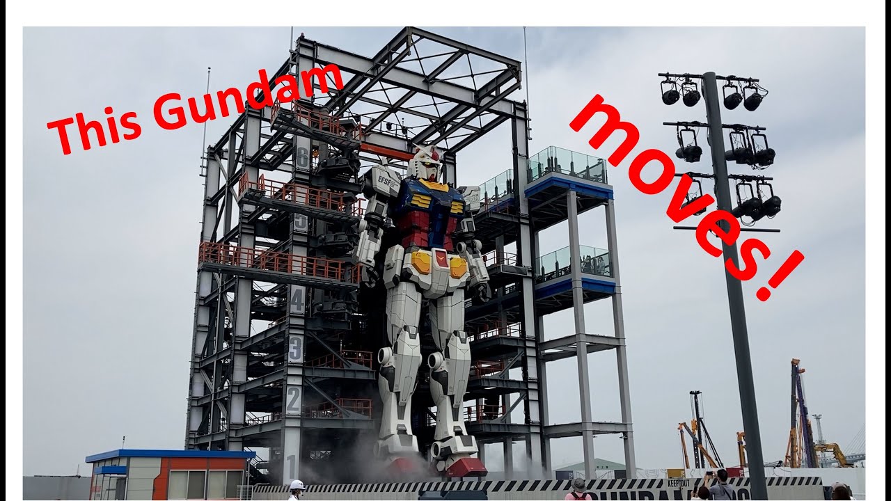 A real movable Gundam in Japan YOKOHAMA GUNDAM FACTORY [Eng Sub] Alo