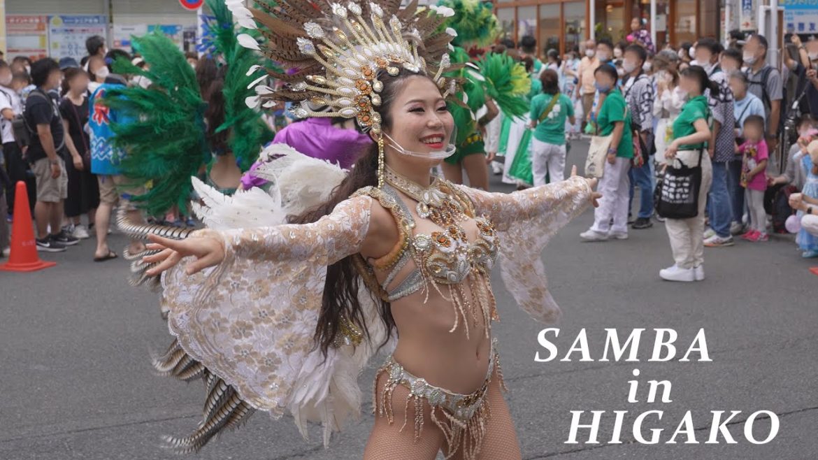 サンバの舞姫！ ミナミの縁日2022 vol.3 駅前パフォーマンス　ICUラムズ ICU LAMBS SAMBA