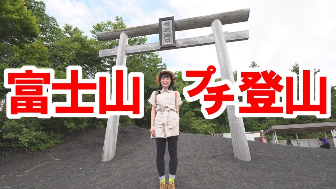 富士山プチ登山。御殿場口新五合目から徒歩約10分の大石茶屋まで登ってみた。トレイルステーションも紹介します。富士娘の「富士山御殿場はこね探訪」