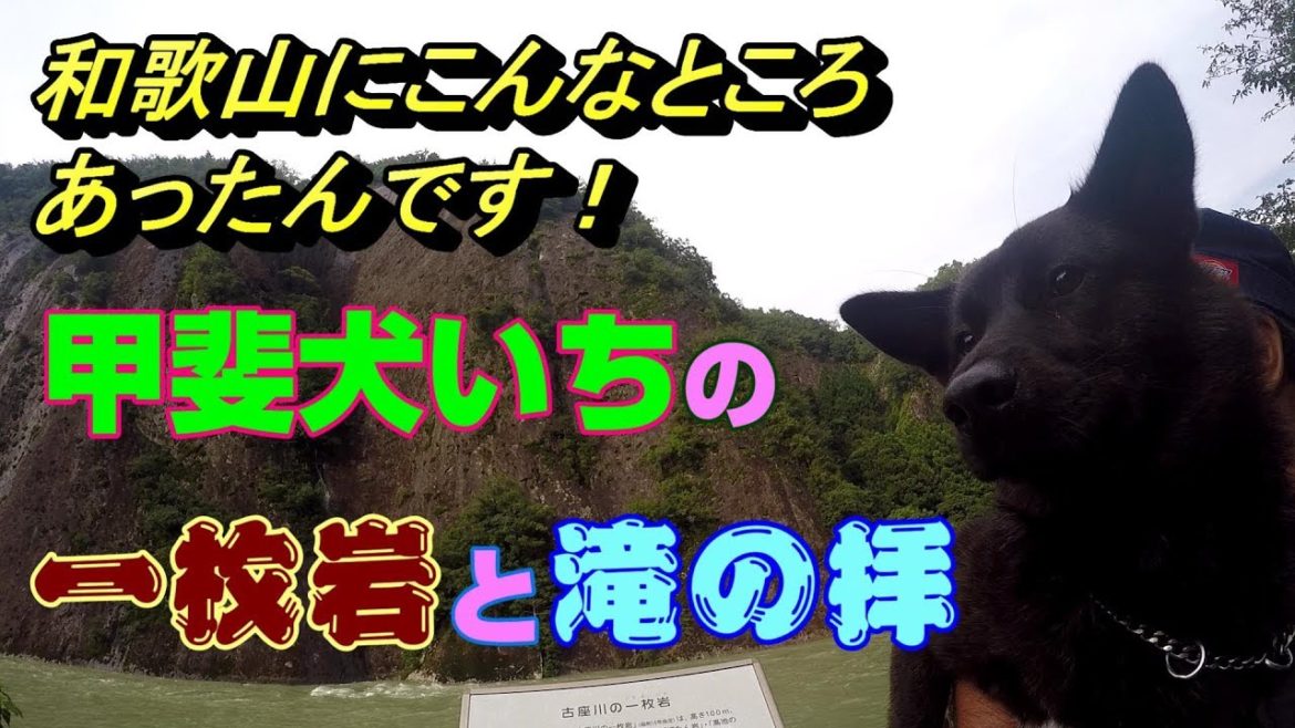 一枚岩と滝の拝(たきのはい)甲斐犬と車中泊で巡る南紀の旅 一枚岩と滝の拝(たきのはい)甲斐犬と車中泊で巡る南紀の旅