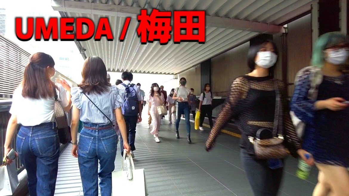 Walking Japan | Around Osaka Station and Umeda. Walking Japan | Around Osaka Station and Umeda.