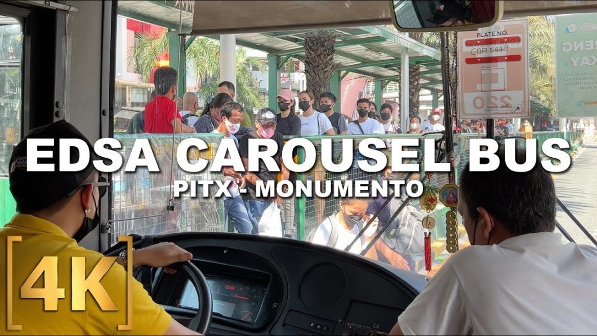 PITX to Monumento EDSA Carousel Bus | Full Ride Tour & Guide | Northbound | 4K | Philippines