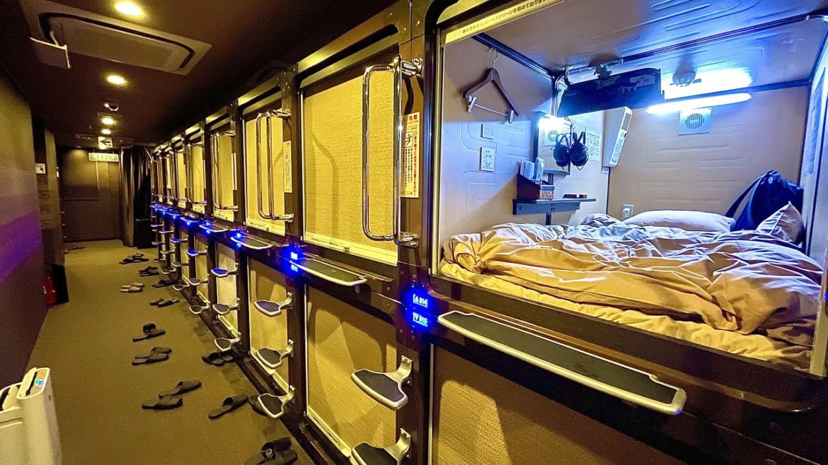 Staying at Tokyo’s Private Capsule Hotel And Eating Sushi at The Most Popular Sushi Restaurant