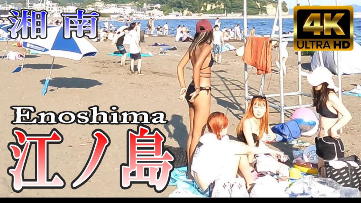 【4K Japan】2022.8  夏の終わり 片瀬東浜海水浴場『Last Summer Katase Higashihama Beach 』