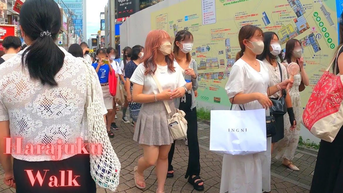 Harajuku Tokyo in Japan walking tour【4K】8.2022 Harajuku Tokyo in Japan walking tour【4K】8.2022