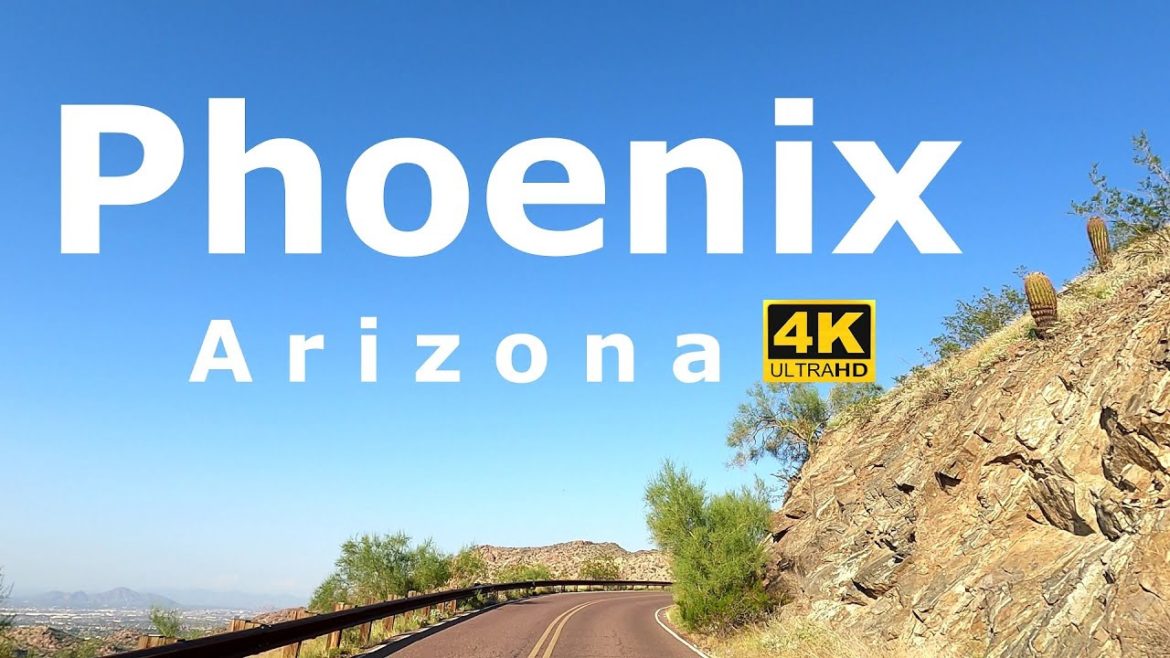 Phoenix Arizona 🇺🇸 Driving Tour to Dobbins Lookout. The Best Views over Phoenix 4K