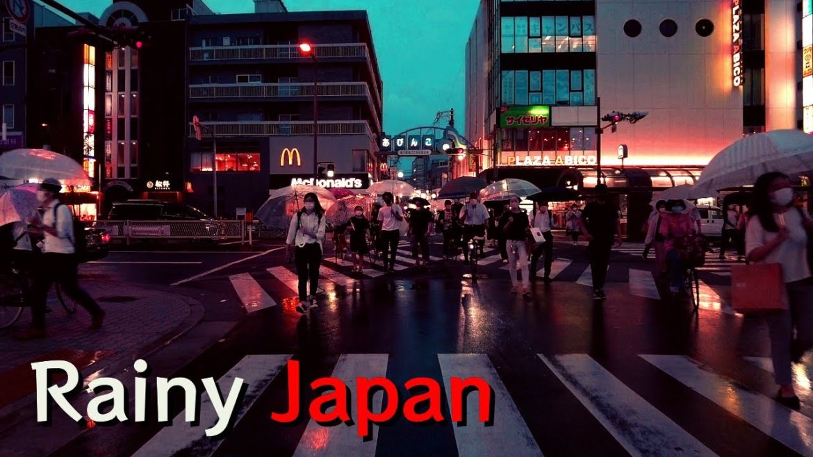 Japan | Walking in rainy Osaka Japan | Walking in rainy Osaka