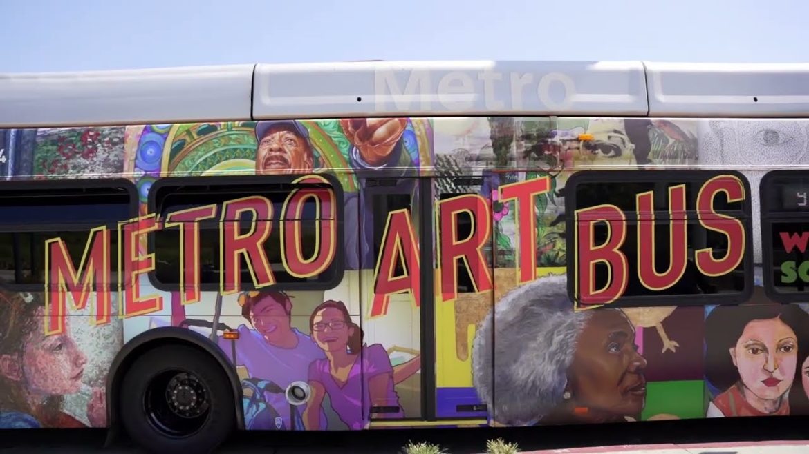 Metro Art Bus on the Road Metro Art Bus on the Road