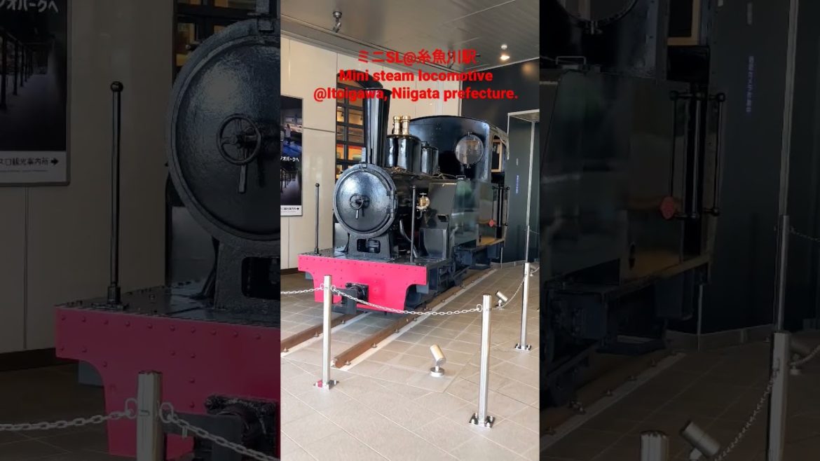 【観光】ミニSL@糸魚川駅 Mini steam locomotive @Itoigawa, Niigata prefecture.#旅の道草 #旅行 #観光 #shorts #japan