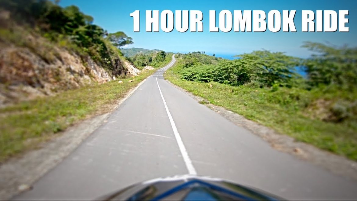 One Hour Motor Scooter Ride in Paradise Lombok, Video with Deep House Mix