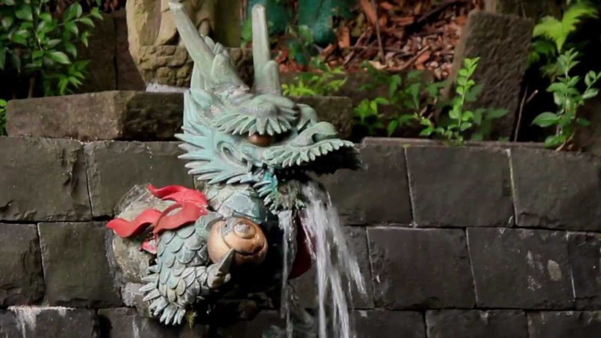 The Tokko Waterfall at Taieizan Ryusenji Temple!