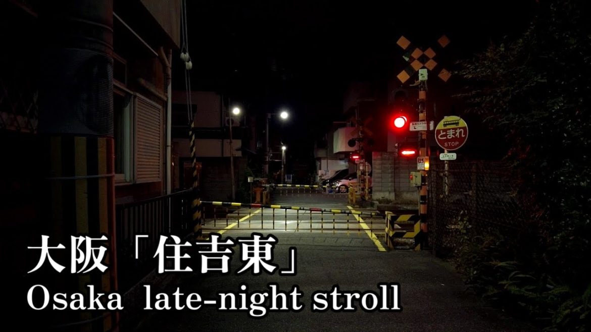 Late night walk Japan | Osaka "Sumiyoshi Higashi" night walk. Late night walk Japan | Osaka "Sumiyoshi Higashi" night walk.