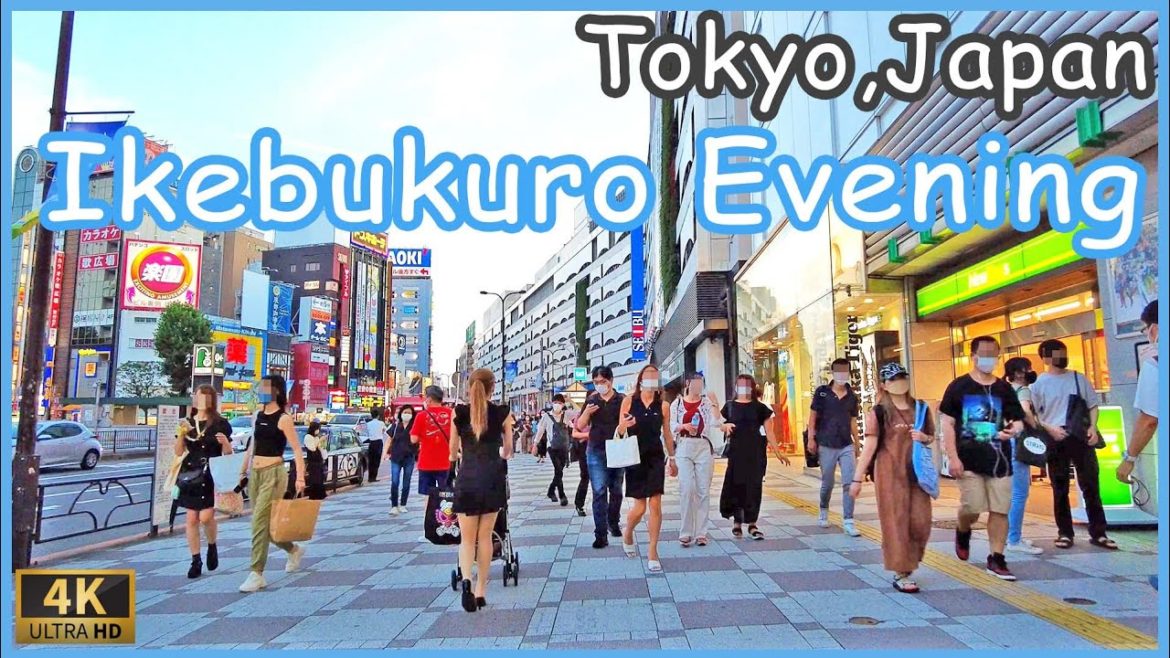 Tokyo walk 4K,Japan - Ikebukuro walking tour 2022 , 池袋 散歩