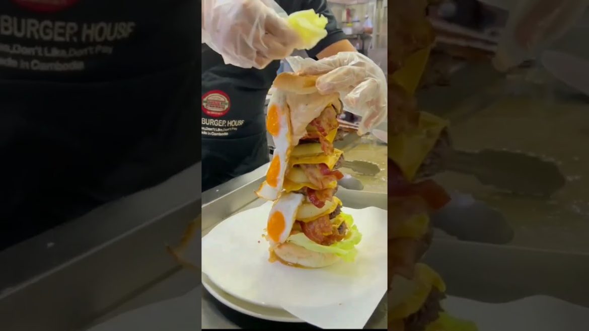 Crazy Burger, Best | Cambodian Street food# Crazy Burger, Best | Cambodian Street food#