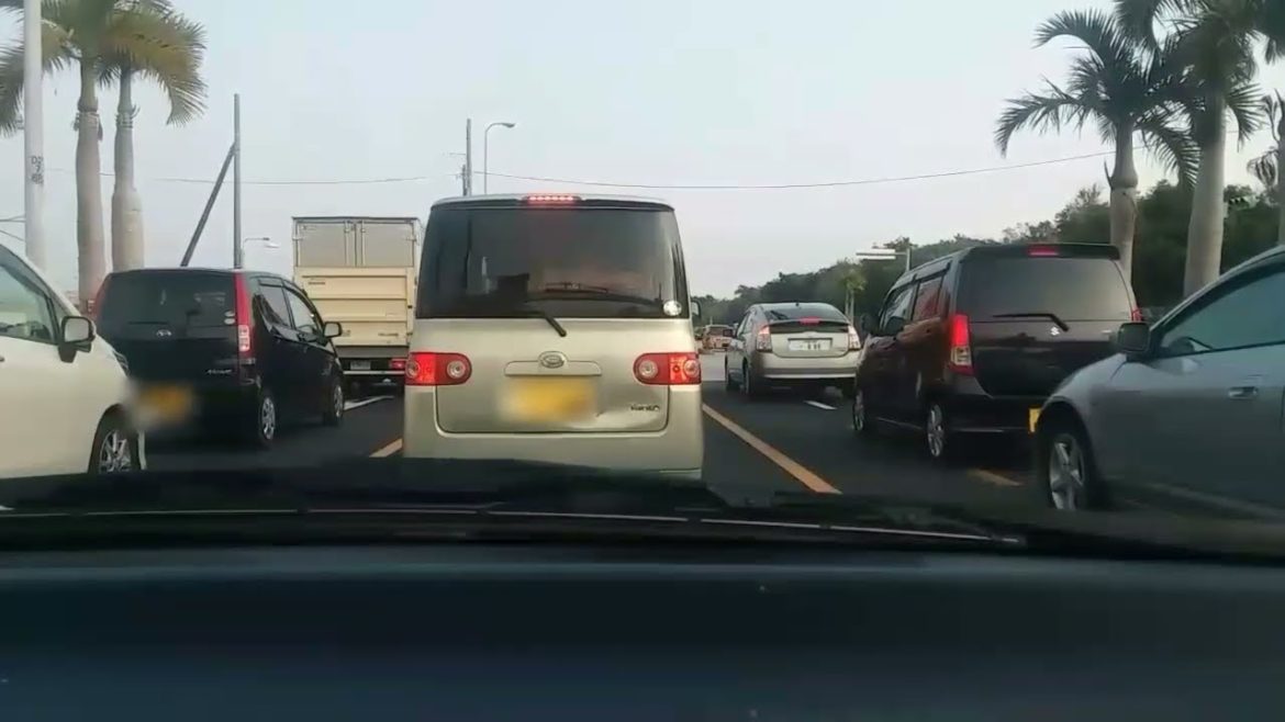 Driving Japan Route 58 on Okinawa Island